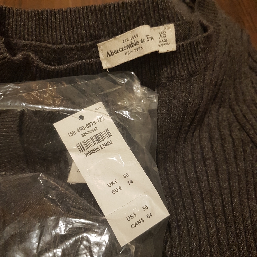 A&F waist slimming sweater (grey) - Picture 5 of 8